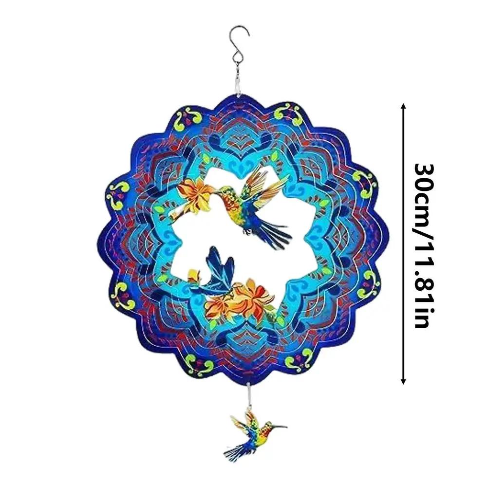 

Металлические ветряные вертушки Колибри Черепаха Ветряная скульптура для двора и сада Деревенский подвесной металлический арт-декор для заднего двора крыльца Bird