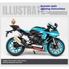 1/12 Yamaha R1M Car Model Simulation Sound and Light Belt Base Motorcycle Toy Ornaments To Give Your Boyfriend Gift