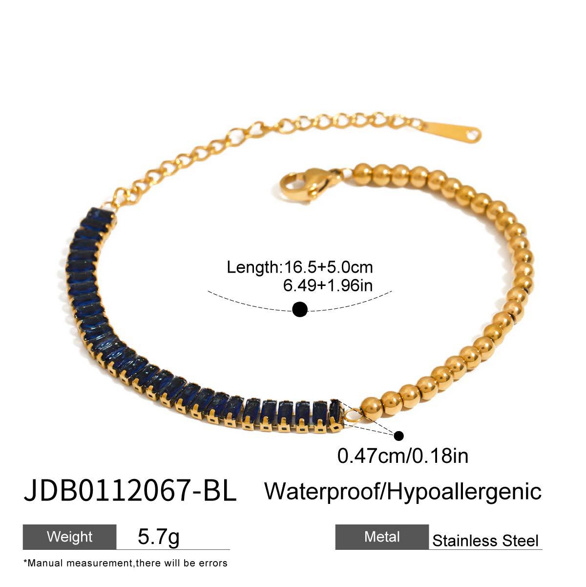 JYL TS Bracelet Couple Magnetic Bead Set Strengthens Bond & Harmony JDB0112067-BL темный сланец серый