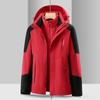 Detachable Waterproof 3-in-1 Hooded Windbreaker for Couples - Autumn/Winter
