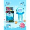 NeeDoh Giocattolo Spremibile Jellyfish & Cube di Tendenza, Morbido Gelatina da Spremere per Sollievo dallo Stress Fidget Toy, NeeDoh Sensoriale per Bambini e Adulti