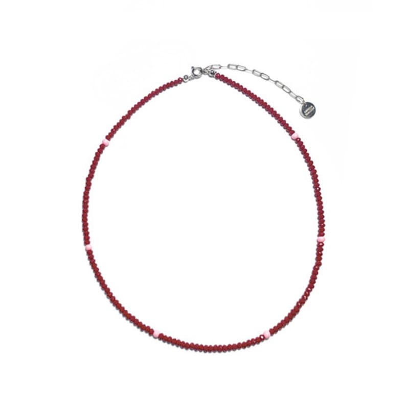 LOVE ME MONSTER Raspberry Necklace