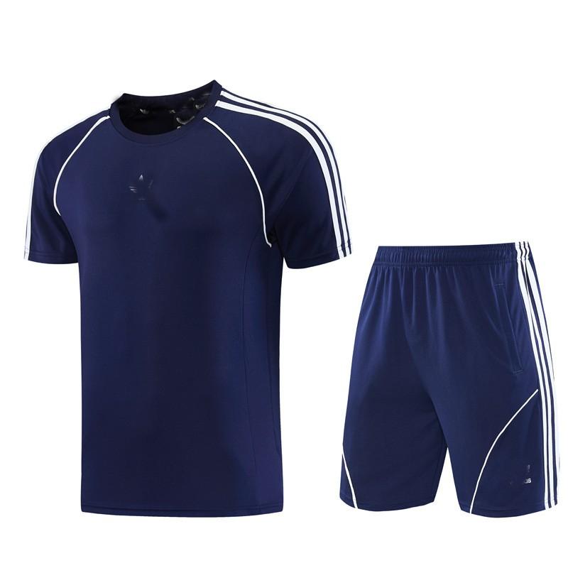 Mens Short Sleeve Tracksuit Running Basketball Soccer Training Workout Sportswear