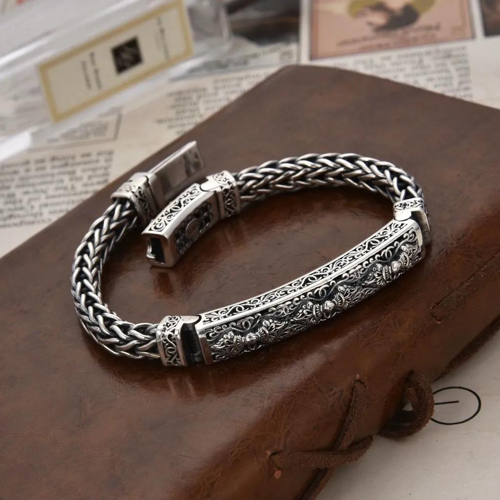 New Ethnic Style Keel Chain Bracelet Horsewhip Chain Retro Old Trend Bracelet