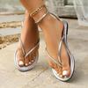 Fashion Women Flat Slippers Summer Outdoor Casual Sandals Women Round Toe Flat Female Solid Color Fashion Beach Flip-flops Zapatos Mujer