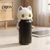 Vampire Cat Drink Stand 3D Printed Bat Can Holder, Funny Cartoon Beverage Organizer for Desk Standard Soda Cans, Halloween Desktop Decor, Novelty