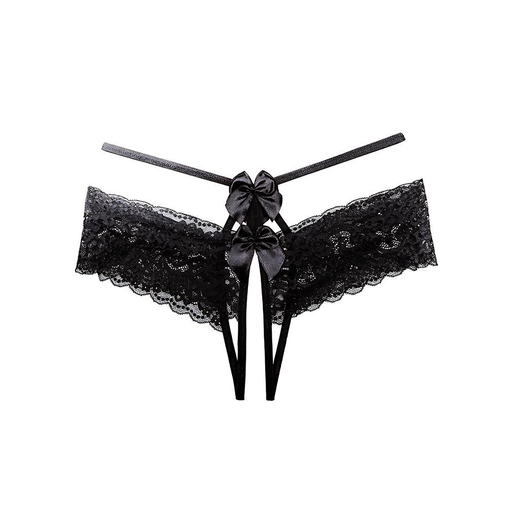 Sexy panties bow perspective sexy panties temptation pure desire wind lace open crotch free