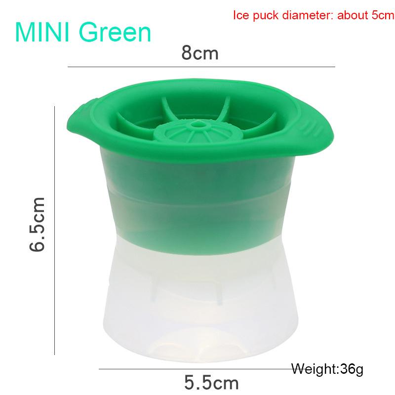 

Silicone Sphere Ice Mold, Ice Hockey Mold, Whiskey Cocktails Drinks Partner Ice Cream Tool Diy Ball Mold Small зелёный