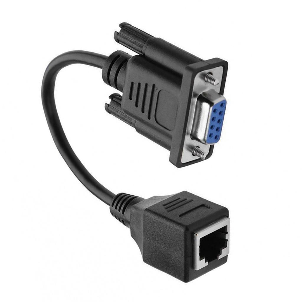 Vielseitiges DB9 Buchse/Stecker auf RJ45 Verlängerungskabel für verschiedene Anwendungen Genießen Sie mehr Flexibilität und Benutzerfreundlichkeit