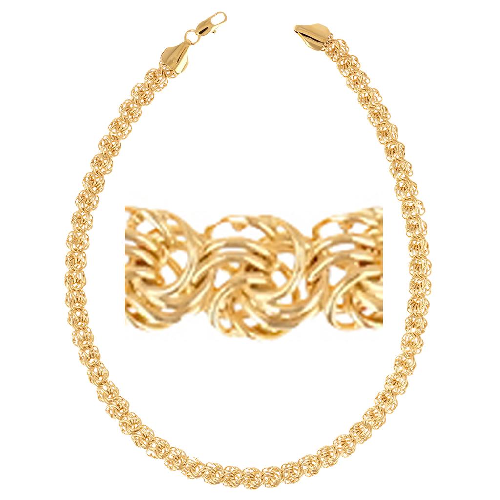 Les Trésors De Lily [R3481] - Gold Plated 'Choreography' Chain (multi-wire) - 45cm 10mm