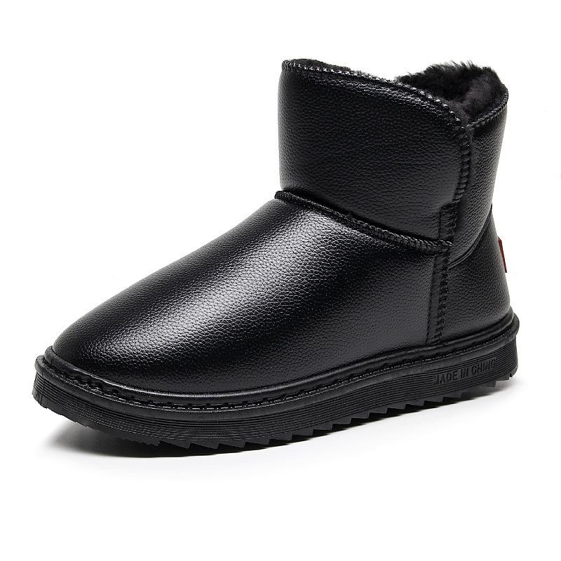 Winter Snow Boots Men's Shoes Non-slip, Waterproof and Wear-resistant Comfortable Thick-soled Piled Thickened Women's Shoes Snow Thick Cotton Shoes