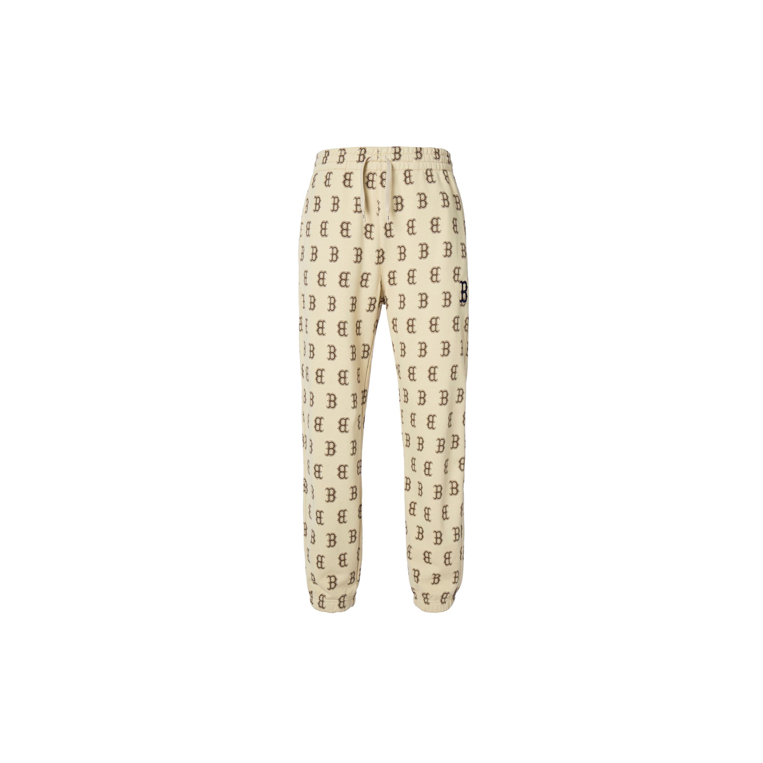 MLB Sports Pants Unisex Beige Moderate 3ATPM0114-43BGS S