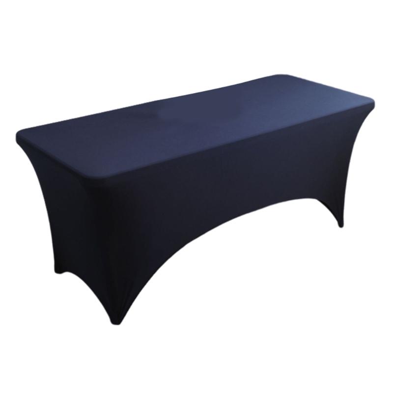 Height Stretch Rectangular Tablecloth Cocktail Table Cover Spandex Table Cloth X3UC