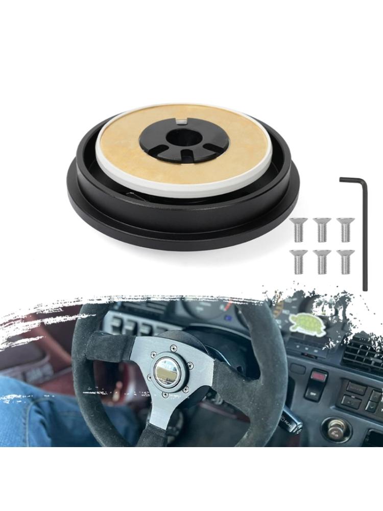 Aluminium Alloy Car Steering Wheel Short Hub Adapter Quick Release  Kit Replacement Accessories Compatible-For -SC
