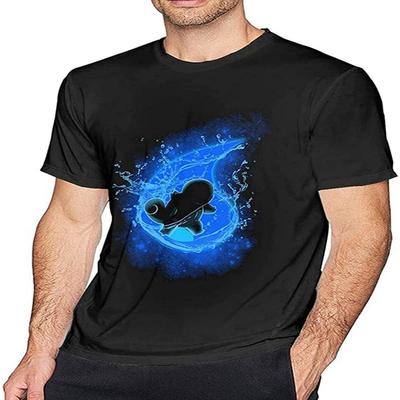T-shirt ZHENCHU Squirtl-E pour Homme Manches Courtes Adulte Mode Hauts d'Été
