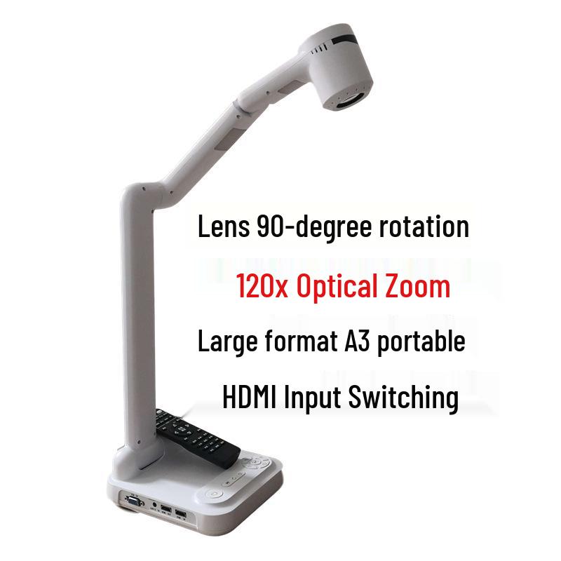 

Ultra HD 4K Portable A3 Document Camera with Auto Calligraphy & Painting Projection for Online Classes and Live Broadcasts
