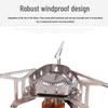 Portable Camping Gas Stove Set with Windshield