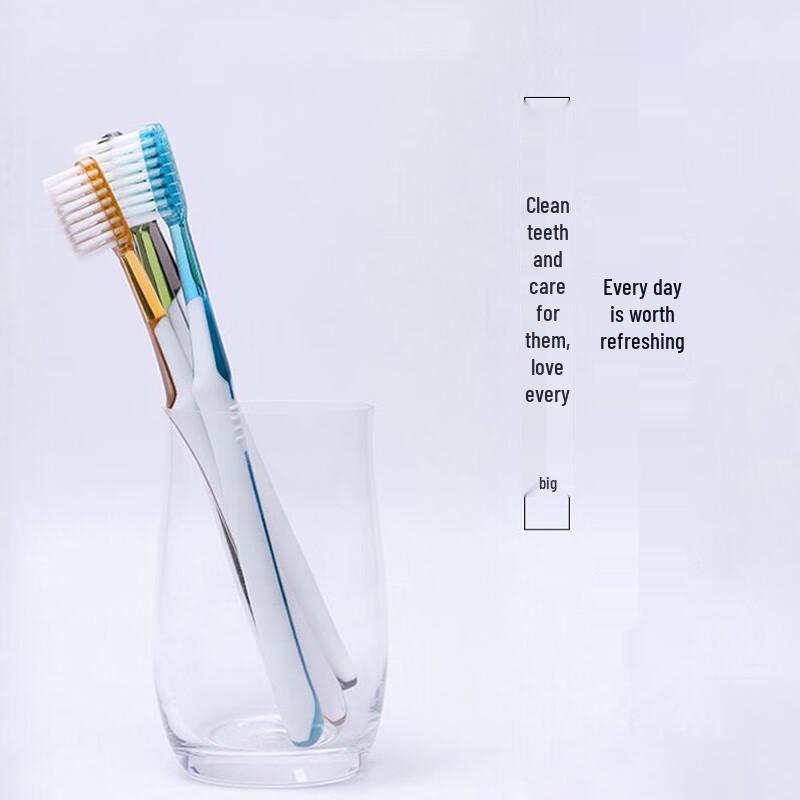 Minimalistisches Leben Zahnbürste mit weichen Borsten, 4er-Pack