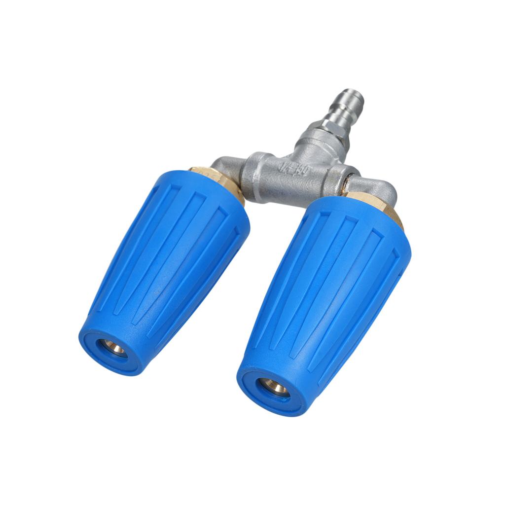 Lavadora de Alta Pressão Bico, 360 graus Rotativo Duplo Bico com 1Celsius4 Conector Rápido 2.0 Orifício 4-6 GPM 4000 PSI