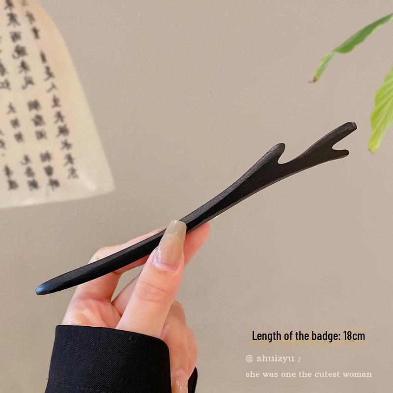 Elegant Retro Tassel Hairpin for Hanfu Updo - Women's Chinese Style Metal Hair Clip