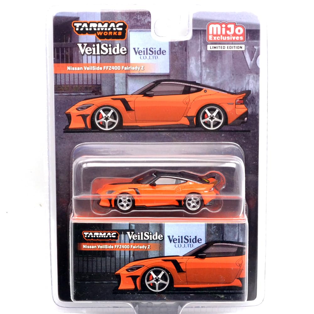 MiJo EXCLUSIVE - TARMAC WORKS 1/64 NISSAN VEILSIDE FFZ400 FAIRLADY Z (ORANGE) MiJo Exclusive оранжевый