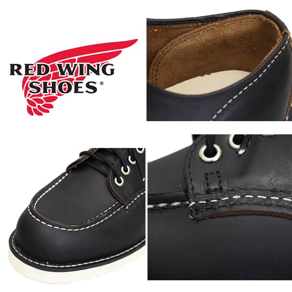 8090 Classic Moc Oxford Classic Mock Oxford Black Prairie 27cm [Red Wing] US9D-Approx.