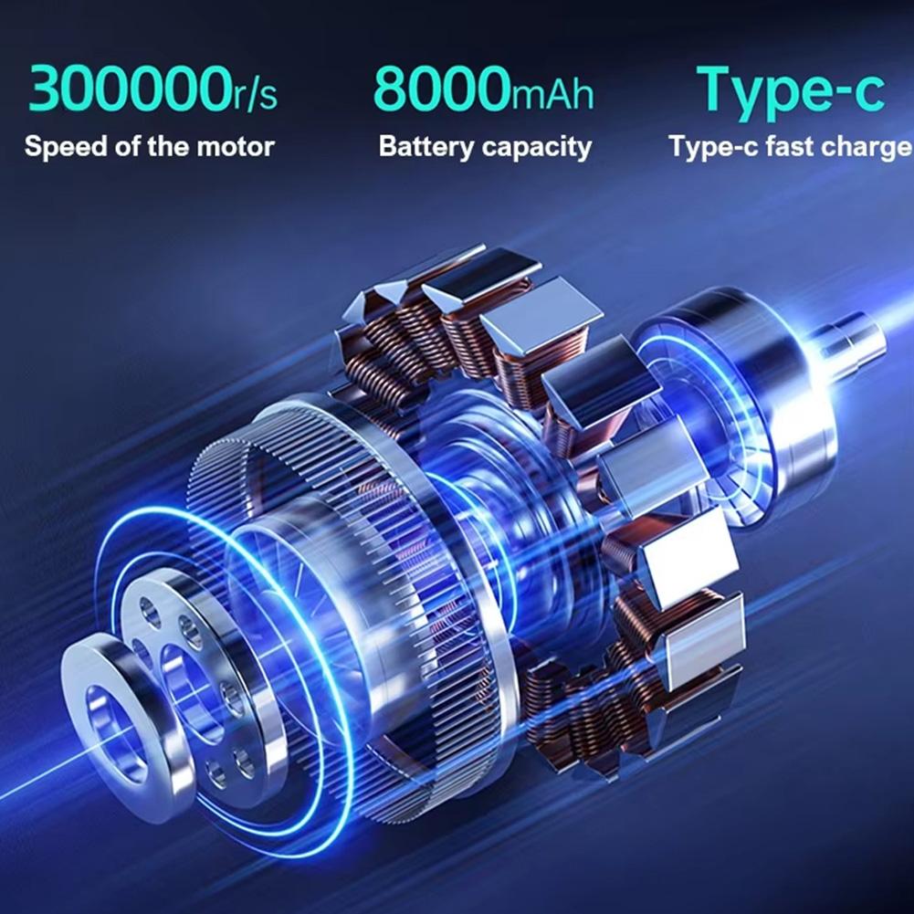 Turbo Eliminate Dust Fan 150W 300000RPM Electric Air Duster Rechargeable Powerful Strong Power Wireless Dust Blower for Cleaning