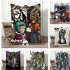 Scifi Mecha Anime G-Gasarakis Throw Lightweight 240G Flannel Blanket Soft Skin-Friendly For Summer Cooling