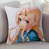 Anime KON Cartoon Series Square Pillowcase Soft Waist Sofa Cushion Cover Bedroom Room Pillowcase