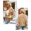 Cardigan Lung Preppy de Toamnă și Iarnă pentru Femei, Tricotat Larg, Palton, Îmbrăcăminte Exterioară la Modă, Pulover