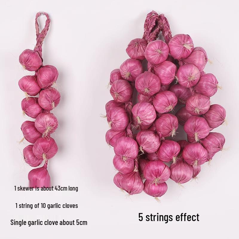 Artificial Vegetable & Fruit Skewer Wall Hanging - Chili & Corn Decor