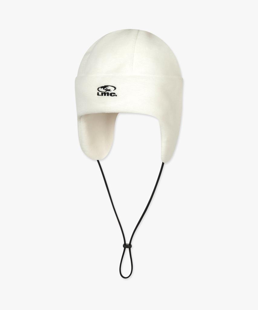 LMC Oval Globe Fleece Earflap Beanie Ivory