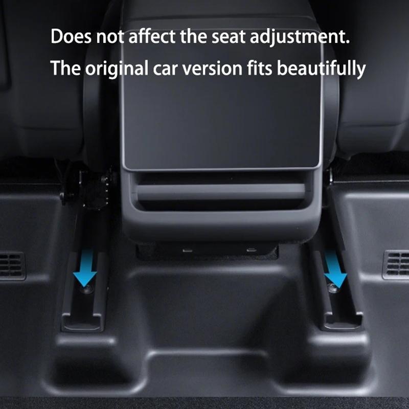 For Tesla Model Y Juniper / Launch 2025 Under Seat Corner Guard Seat Slide Rails Protector Cover Under Seat Anti-Kick Wrap Kits