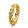 Luxus Dubai Brautarmreifen Geschenk 24K Gold Plated Indische Afrikanische Armbänder Charm Hochzeit Nigerianische Arabische Hand Schmuck für Frauen