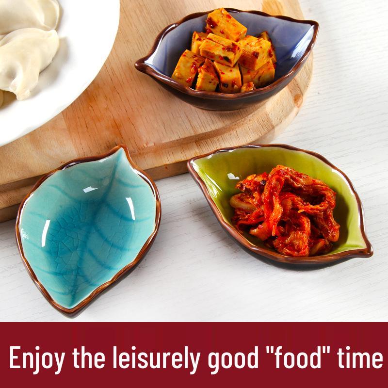 Japanese-Style Ceramic Condiment & Sauce Dishes - Versatile Kitchenware for Snacks, Soy Sauce, Seasonings, and Vinegar