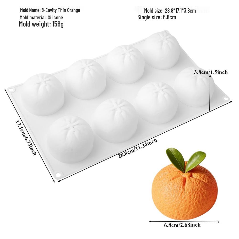Moldes de Silicona para Mousse de Fruta 3D: Pera, Manzana, Piña, Melocotón, Durian, Frambuesa.