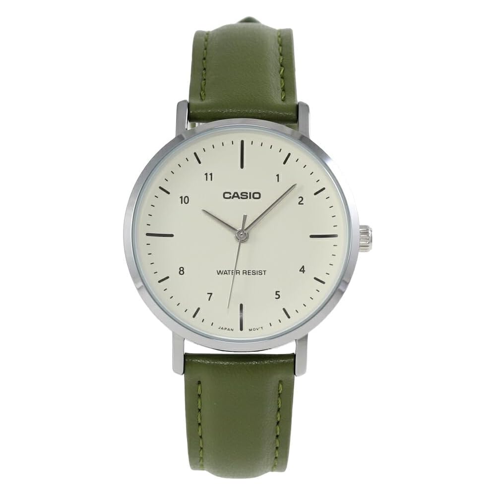 Casio LTP-VT03L-3B Quartz Women s Watch with Leather Strap and Analog Display
