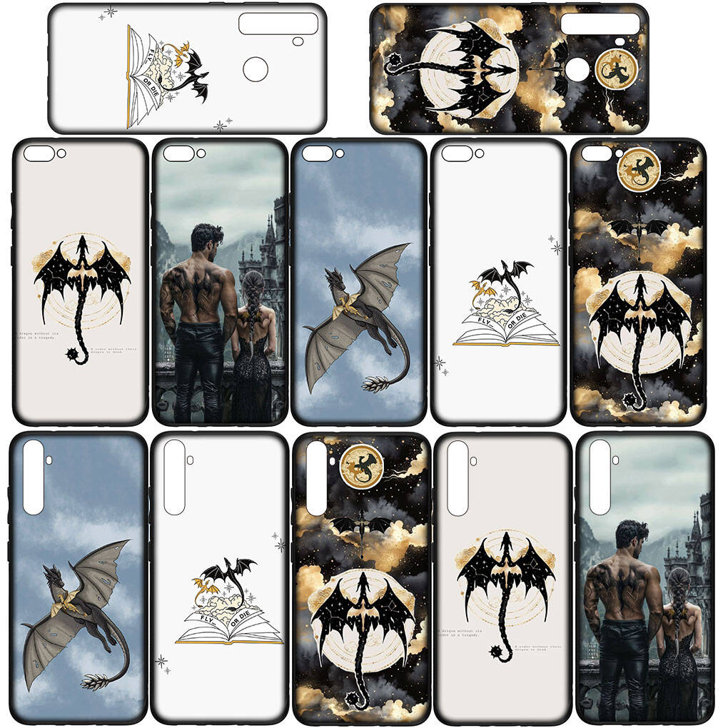 For Samsung Galaxy S25 S24 S23 S22 Ultra FE Plus A17 A37 A57 A56 A55 A06 A16 A15 A36 A26 A35 A05 A25 A54 Phone Case Wallpaper Book Fourth Wing Cover