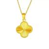 Aurora Versatile Gold-Plated Four-Leaf Clover Necklace - Light Luxury Pendant Chain Gift for Her