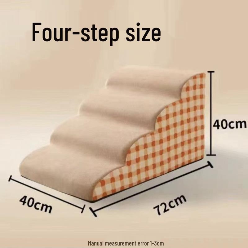 Pet Bedside Climbing Steps: Dog and Cat Ladder for Sofa or Bed