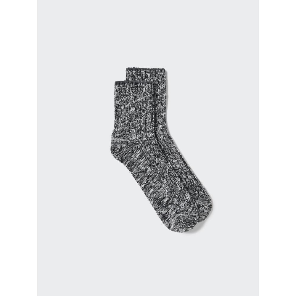 Uniqlo Japan Half Socks Color Slub Yarn