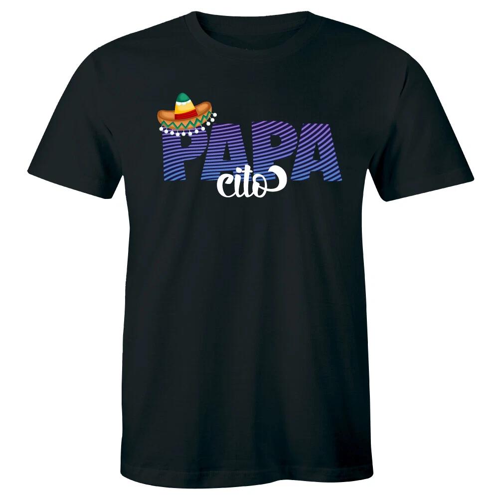 

Papacito with Sombrero Men s T-Shirt Father s Day Gift Papa Daddy Tee 3XL