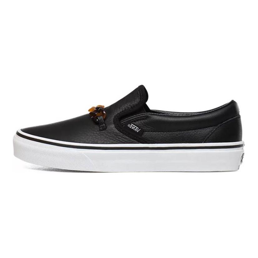 Vans Slip-On Série Pohodlné Univerzální Nízké Skateboardové Boty Dámské Tenisky Černé VN0A4U38WVI
