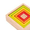 Wooden Rainbow Stacking Game Learning Toy Geometry Building Blocks Educational Toys for baby Toddlers