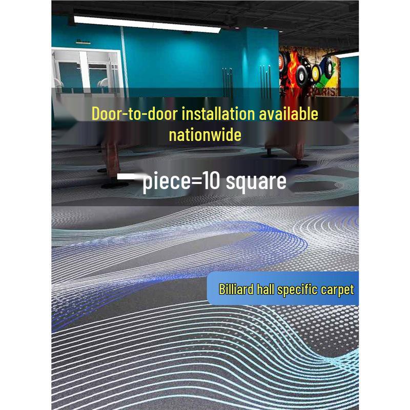 Luxuriöser feuerfester Nylon-Teppich für Billardhallen in Hotels - Teppich mit großflächigem Druck