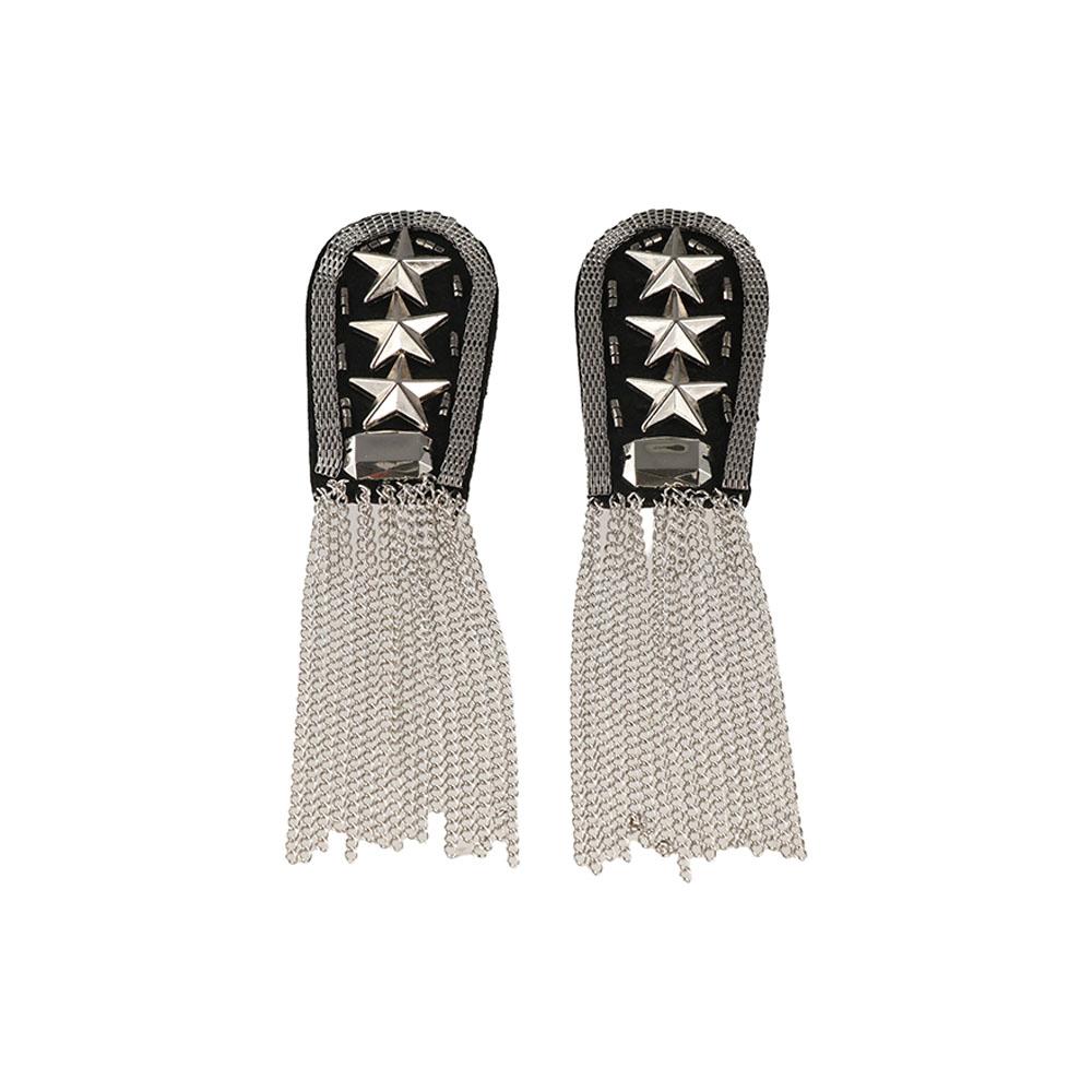 Brooch Tassel Chain Shoulder Board Epaulet Star Shoulder Flash Retro Epaulette Suit