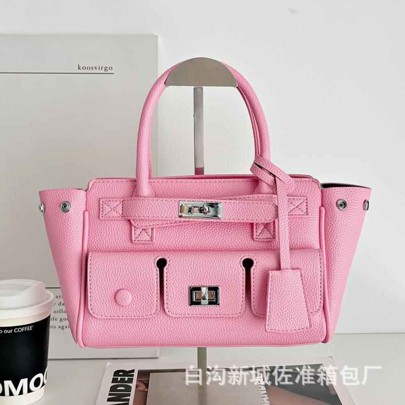 

Популярная женская сумка-подмышка высокого класса, сумка-тоут большой вместимости, новая модная сумка для поездок на работу для женщин розовый