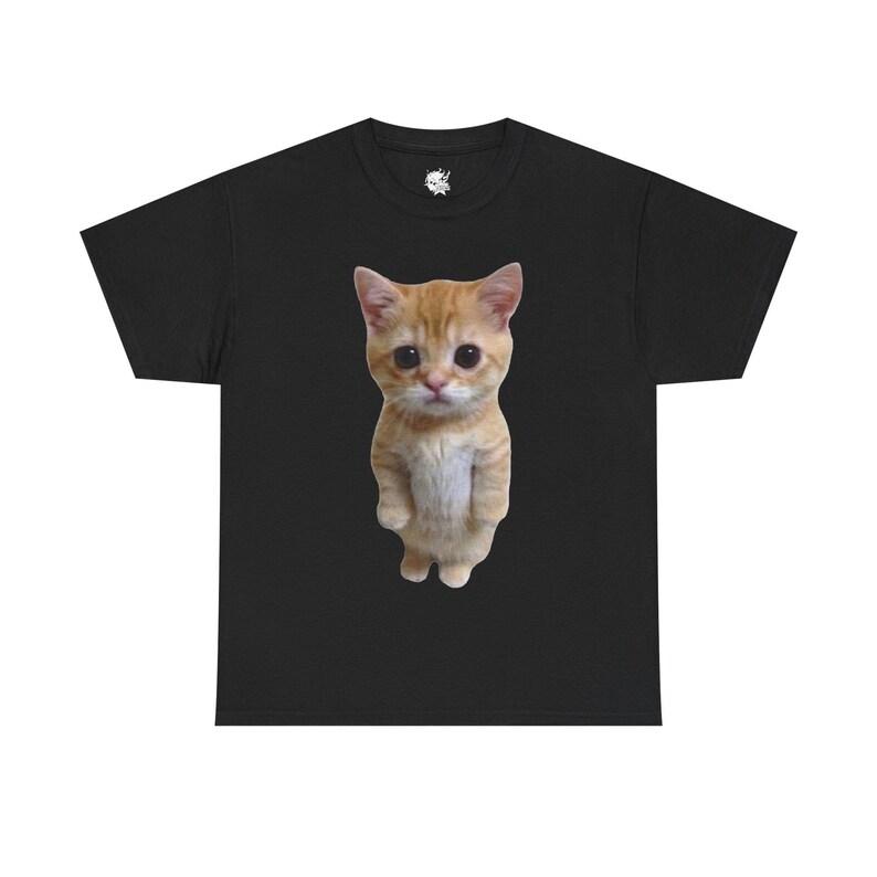 Meme Cat Graphic Boxy Unisex T-Shirt