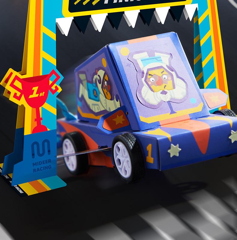 Mideer My Little Origami Airplane: 3D Educational Toy for Kids, Ages 2+, Includes Paper Cutting Book for Crafting