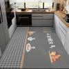 Light Luxury Soft Diatom Mud Floor Mat, Kitchen Floor Mat, Non-slip Absorbent Mat, Washable Door, Dirt-resistant Full Floor Mat